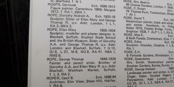 Excerpt from The Dictionary of British Artists 1880-1940