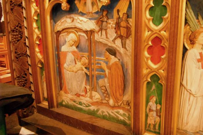 St Mary's altarfront - Nativity