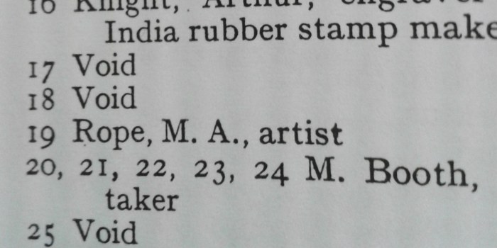 Talbot Chambers, Wildings directory 1906