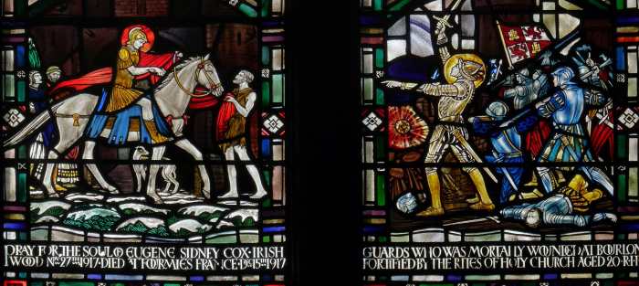Detail of the 'Soldier Window' at Shrewsbur Cathedral