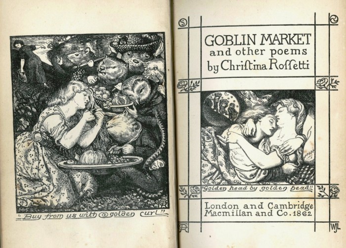 Goblin Market illustrations by DG Rossetti