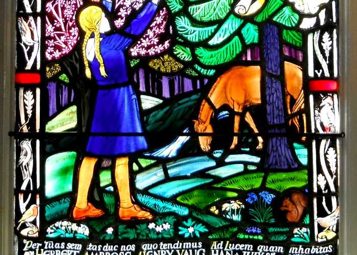 Llandovery memorial window lower half